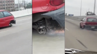 Geo Metro Scrapes By